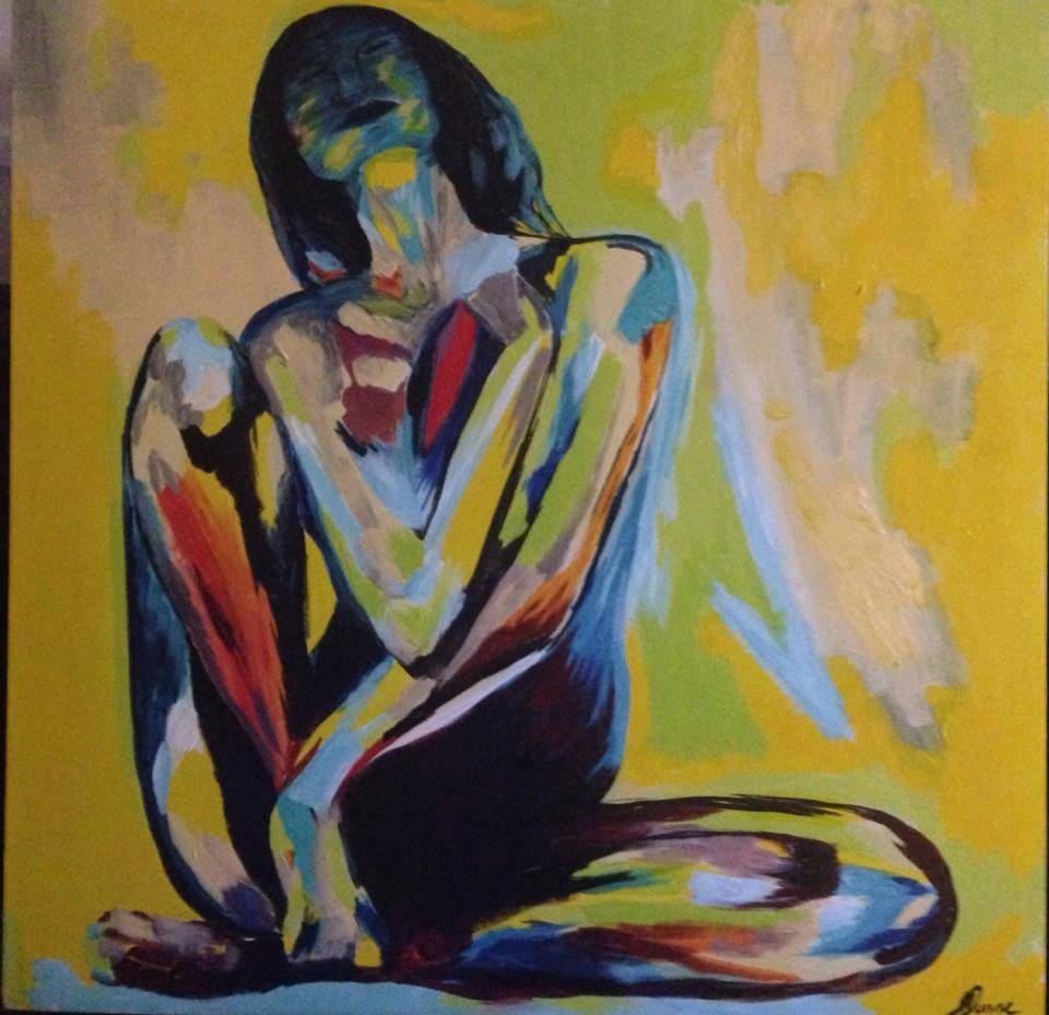 Painting by Jodie Dunne, from Endometriosis Awareness through Art Association